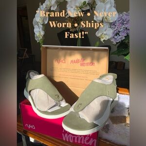 Ryka Sandals 8.5W • NEW • Orthopedic Comfort • Olive Green Summer Shoe